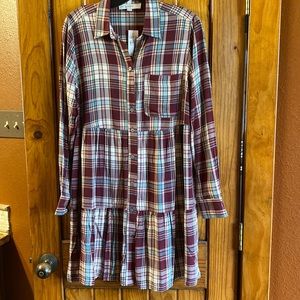 Plaid dress never worn!